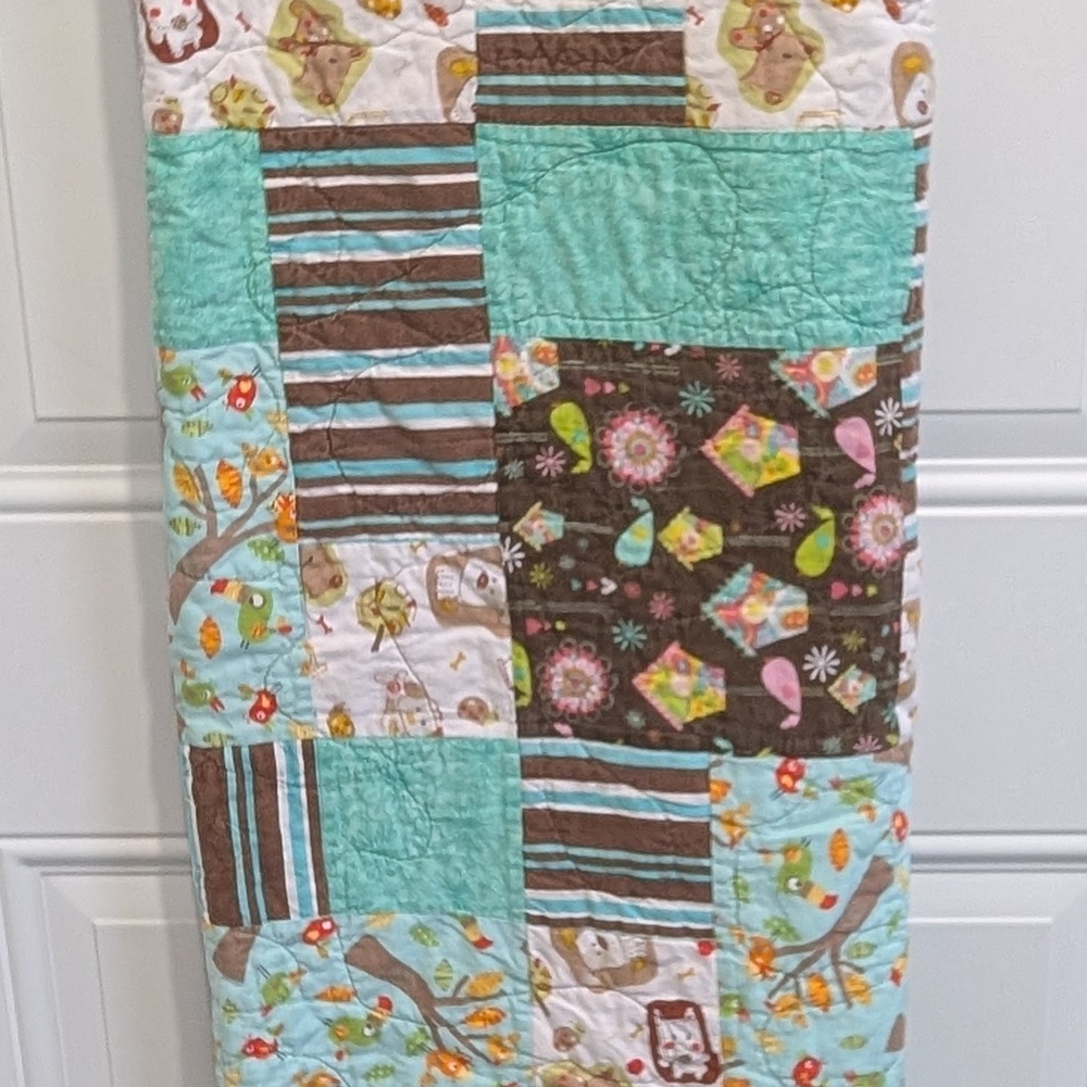 Patchwork Baby Quilt - Multicolor